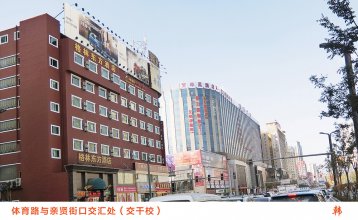 太原市体育路与亲贤街口交汇户外处楼顶大牌